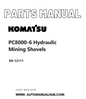 Komatsu PC8000-6 Hydraulic Mining Shovels Parts Manual SN 12111 PDF