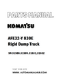 Komatsu AFE32-Y 830E Rigid Dump Truck Parts Manual SN 31588.31589.31631,31632 - PDF 