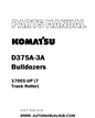 Komatsu D375A-3A Bulldozers Parts Manual 17001-UP (7 Track Roller) - PDF