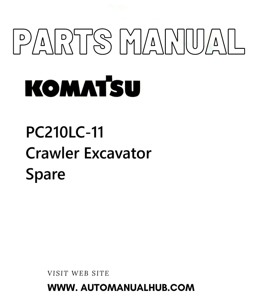 Komatsu PC210LC-11 Crawler Excavator Spare Parts Manual PDF