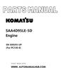 Komatsu SAA4D95LE-5D Engine Parts Manual SN 509293-UP (For PC130-8) PDF