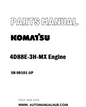 Komatsu 4D88E-3H-MX Engine Parts Manual SN 00101-UP - PDF