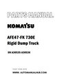 Komatsu AFE47-FK 730E Rigid Dump Truck Parts Manual SN A30535-A30536 - PDF 