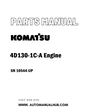 Komatsu 4D130-1C-A Engine Parts Manual SN 10544-UP - PDF