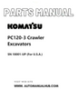 Komatsu PC120-3 Crawler Excavators Parts Manual SN 18001-UP (For U.S.A.) PDF