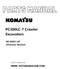 Komatsu PC300LC-7 Crawler Excavators Parts Manual SN 40001-UP (Overseas Version) PDF