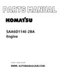 Komatsu SAA6D114E-2BA Engine Parts Manual PDF