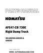 Komatsu AFE47-CB 730E Rigid Dump Truck Parts Manual SN A30258-A30259 & A30263 - PDF