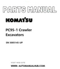Komatsu PC95-1 Crawler Excavators Parts Manual SN 5005145-UP PDF