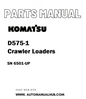 Komatsu D575-1 Crawler Loaders Parts Manual SN 6501-UP - PDF
