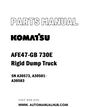 Komatsu AFE47-GB 730E Rigid Dump Truck Parts Manual SN A30573, A30581-A30583 - PDF 