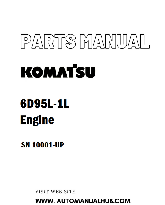 Komatsu 6D95L-1L Engine Parts Manual SN 10001-UP - PDF