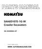 Komatsu SAA6D107E-1G-W Crawler Excavators Parts Manual SN 26500006-UP PDF