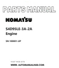 Komatsu S4D95LE-3A-2A Engine Parts Manual SN 100001-UP PDF
