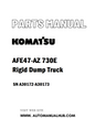 Komatsu AFE47-AZ 730E Rigid Dump Truck Parts Manual SN A30172-A30173 - PDF 