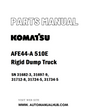 Komatsu AFE44-A 510E Rigid Dump Truck Parts Manual SN 31682-3, 31697-9, 31712-8, 31724-5, 31734-5 - PDF 