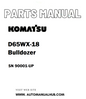 Komatsu D65WX-18 Bulldozer Parts Manual SN 90001-UP - PDF