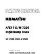Komatsu AFE47-K/M 730E Rigid Dump Truck Parts Manual SN 32640-32641 & 32683 - PDF 