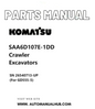 Komatsu SAA6D107E-1DD Crawler Excavators Parts Manual SN 26540713-UP (For GD555-5) PDF