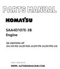 Komatsu SAA4D107E-3B Engine Parts Manual SN 26655036-UP (For D51EX-24,D51EXI-24,D51PX-24,D51PXI-24) PDF