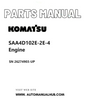 Komatsu SAA4D102E-2E-4 Engine Parts Manual SN 26274903-UP PDF