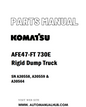 Komatsu AFE47-FT 730E Rigid Dump Truck Parts Manual SN A30558, A30559 & A30564 - PDF 