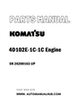 Komatsu 4D102E-1C-1C Engine Parts Manual SN 26200163-UP - PDF