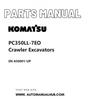 Komatsu PC350LL-7EO Crawler Excavators Parts Manual SN A50001-UP PDF