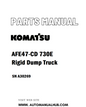Komatsu AFE47-CD 730E Rigid Dump Truck Parts Manual SN A30269 - PDF 
