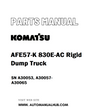 Komatsu AFE57-K 830E-AC Rigid Dump Truck Parts Manual SN A30053, A30057-A30065 - PDF 