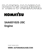 Komatsu SAA6D102E-20C Engine Parts Manual PDF