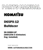 Komatsu D65PX-12 Bulldozer Parts Manual SN 60884-UP (S6D125E-2 (Emission) Eng. Installed) - PDF