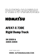 Komatsu AFE47-X 730E Rigid Dump Truck Parts Manual SN 32820 & 32835-32836 - PDF 