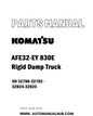 Komatsu AFE32-EY 830E Rigid Dump Truck Parts Manual SN 32780-32782 - 32824-32825 - PDF 