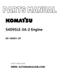Komatsu S4D95LE-3A-2 Engine Parts Manual SN 100001-UP PDF