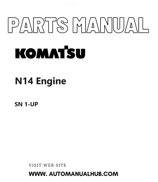 Komatsu N14 Engine Parts Manual SN 1-UP PDF