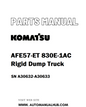 Komatsu AFE57-ET 830E-1AC Rigid Dump Truck Parts Manual SN A30632-A30633 - PDF 