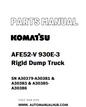Komatsu AFE52-V 930E-3 Rigid Dump Truck Parts Manual SN A30379-A30381 & A30383 & A30385-A30386 - PDF 