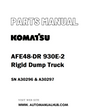 Komatsu AFE48-DR 930E-2 Rigid Dump Truck Parts Manual SN A30296 & A30297 - PDF 
