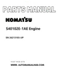 Komatsu S40102E-1AE Engine Parts Manual SN 26213103-UP PDF