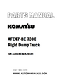 Komatsu AFE47-BE 730E Rigid Dump Truck Parts Manual SN A30185 & A30186 - PDF 