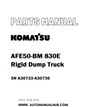 Komatsu AFE50-BM 830E Rigid Dump Truck Parts Manual SN A30733-A30736 - PDF 