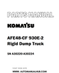 Komatsu AFE48-CF 930E-2 Rigid Dump Truck Parts Manual SN A30220-A30224 - PDF