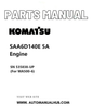 Komatsu SAA6D140E 5A Engine Parts Manual SN 535838-UP (For WA500-6) PDF