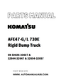 Komatsu AFE47-G/L 730E Rigid Dump Truck Parts Manual SN 32626-32627 & 32644-32647 & 32654-32657 - PDF