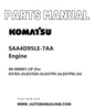 Komatsu SAA4D95LE-7AA Engine Parts Manual SN 800001-UP (For D37EX-24,D37EXI-24,D37PX-24,D37PXI-24) PDF
