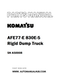 Komatsu AFE77-E 830E-5 Rigid Dump Truck Parts Manual SN A50008 - PDF