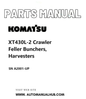Komatsu XT430L-2 Crawler Feller Bunchers, Harvesters Parts Manual SN A2001-UP PDF