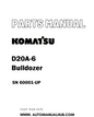 Komatsu D20A-6 Bulldozer Parts Manual SN 60001-UP - PDF 
