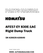 Komatsu AFE57-EY 830E-1AC Rigid Dump Truck Parts Manual SN A30639-A30640 - PDF